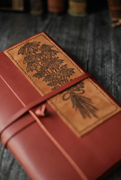 Wildflower Leather Journal