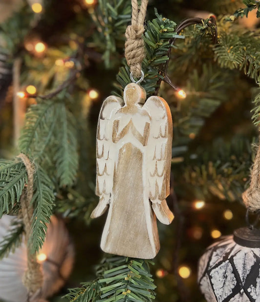 Enameled Angel Ornament