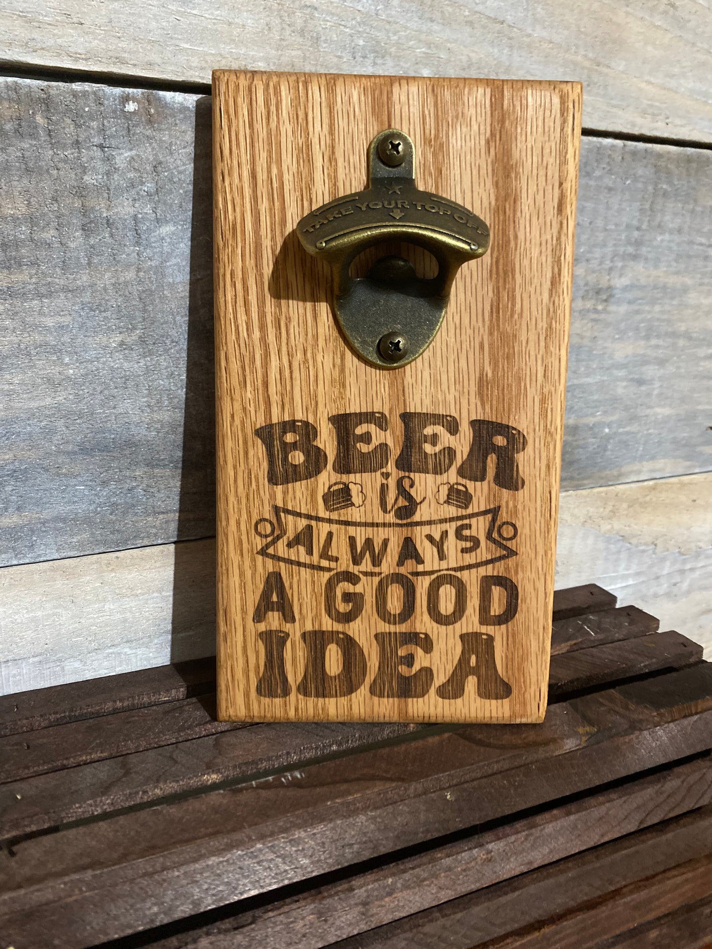 Wall Mounted Bottle Opener